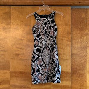 NWT Macy's Speechless Black/White Glitter Dress